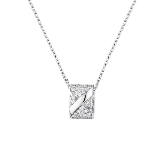 [Glow Muse]LIENS EVIDENCE DIAMOND PAVED NECKLACE