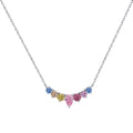 [Tonmkive Jewelry]Dainty Colorful Heart Necklace