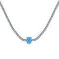 [Tonmkive Jewelry]1.0 carat Unique Pear Cut Tennis Necklace