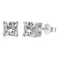 [Tonmkive Jewelry]1.0 Carat Radiant Princess Cut Wedding Earrings