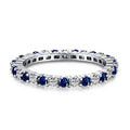 [Tonmkive Jewelry]Exquisite Colorful Round Cut Tennis Ring
