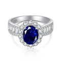 [Tonmkive Jewelry]1.5 Carat Dazzling Charming Oval Cut Banquet Ring