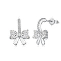 [Tonmkive Jewelry]Exquisite Earrings With Heart-Shaped Bow Design