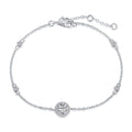 [Tonmkive Jewelry]Dazzling Round Cut Shape Bracelet