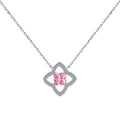 [Tonmkive Jewelry]Exquisite Flower Shape Princess Cut Necklace