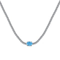 [Tonmkive Jewelry]1.0 Carat Shining Oval Cut Necklace