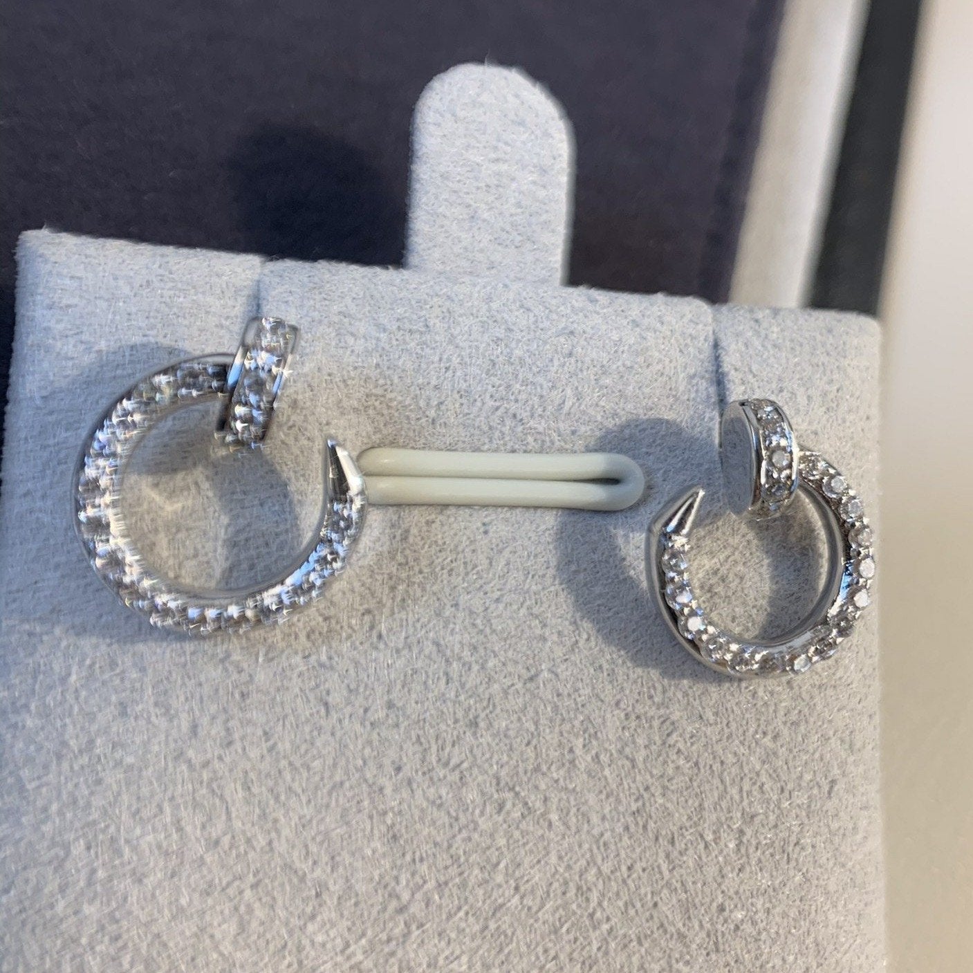 [Glow Muse]JUSTE EARRINGS SILVER DIAMONDS