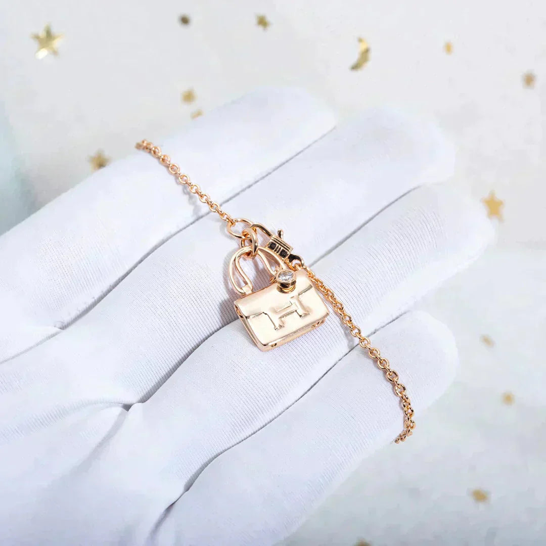 [Glow Muse]AMULETTE PEDANT ROSE GOLD ネックレス