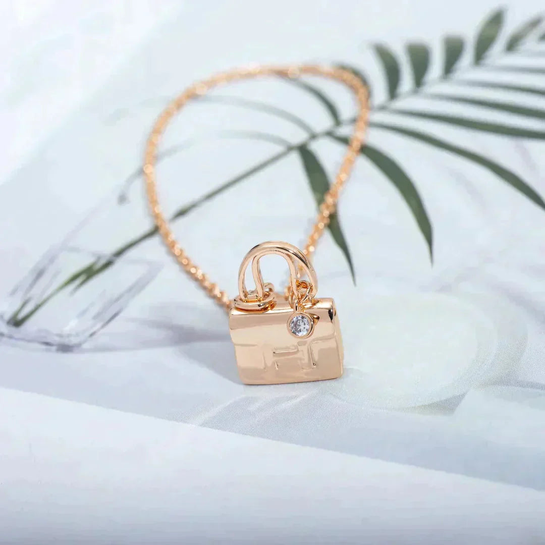 [Glow Muse]AMULETTE PEDANT ROSE GOLD ネックレス