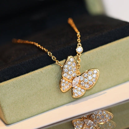 [Glow Muse]BUTTERFLY DIAMOND NECKLACE