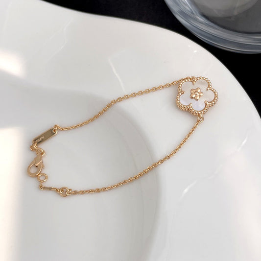 [Glow Muse]LUCKY SPRING ROSE GOLD MOP BRACELET