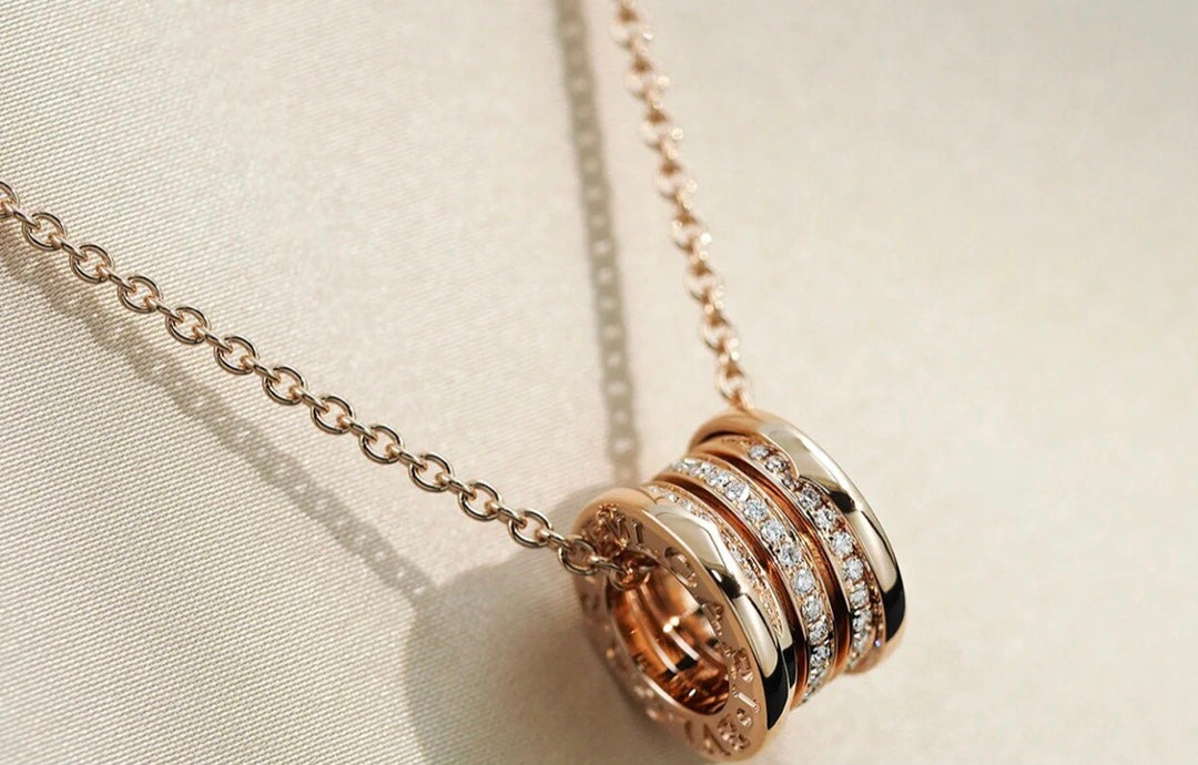 [Glow Muse]ZERO 1 PINK GOLD DIAMOND NECKLACE