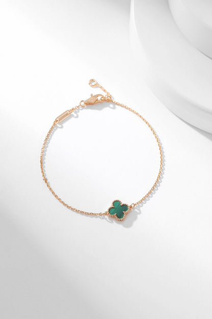 [Glow Muse]CLOVER BRACELET MALACHITE 1 MOTIF