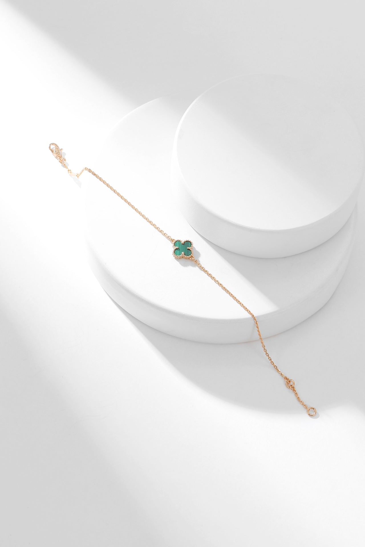 [Glow Muse]CLOVER BRACELET MALACHITE 1 MOTIF