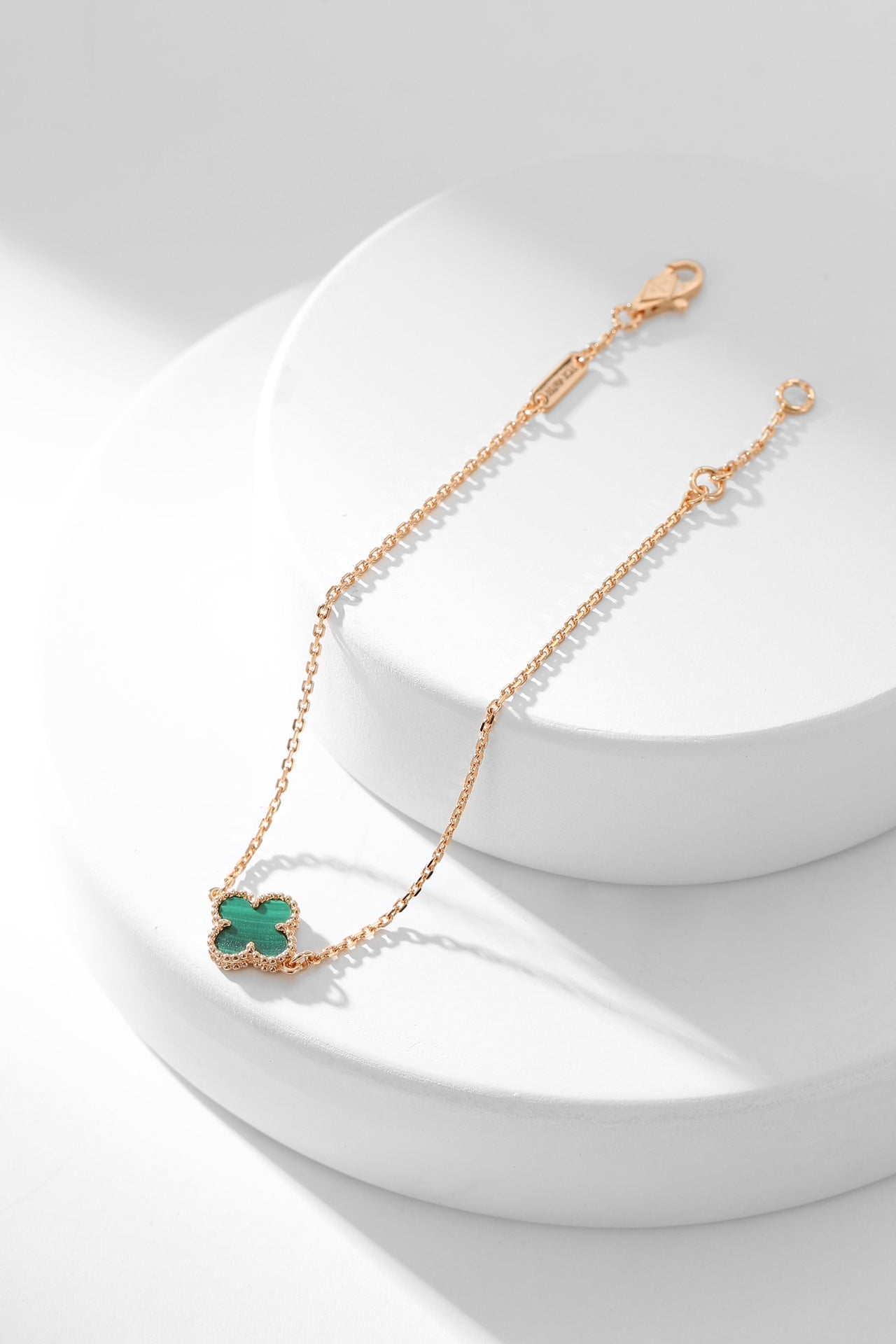 [Glow Muse]CLOVER BRACELET MALACHITE 1 MOTIF