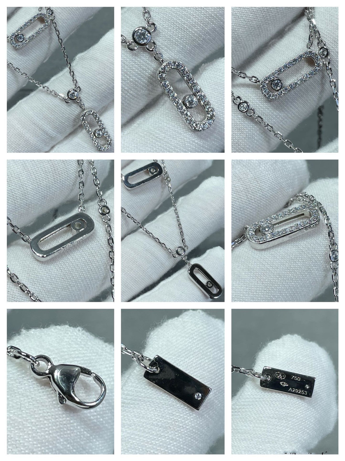 [Glow Muse]MOVE 2 ROW DIAMOND NECKLACE