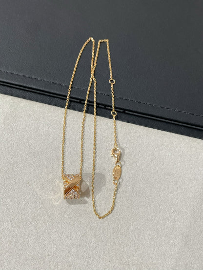 [Glow Muse]LIENS EVIDENCE DIAMOND PAVED NECKLACE