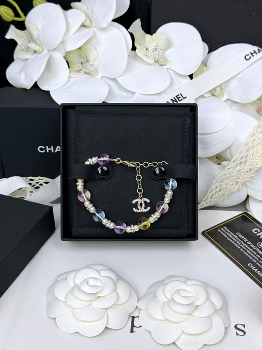 [Glow Muse]Colorful Transparent Resin Bracelet