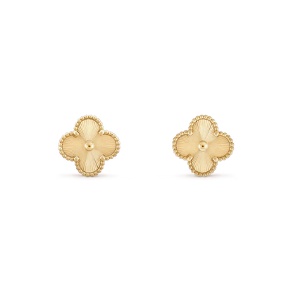 [Glow Muse]CLOVER MINI 9.5MM LASER EARRINGS