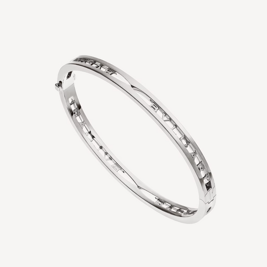 [Glow Muse]ZERO 1 SPIRAL LOGO SILVER BRACELET