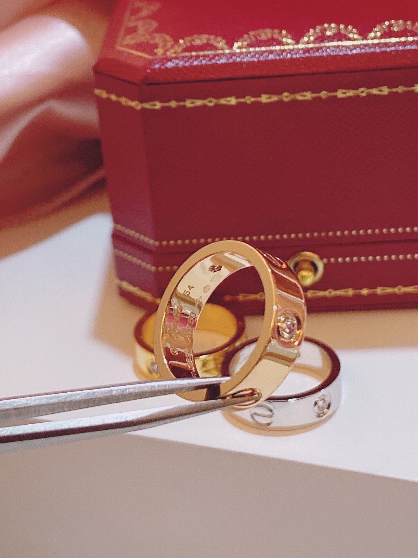 [Glow Muse]Three-Diamond Ring