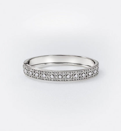 [Glow Muse]2026 WOVEN-PATTERN BRACELET SET WITH FULL DIAMOND INLAY THREE-COLORS