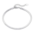 [Tonmkive Jewelry]Flat Snake Bone Chain Blade Necklace