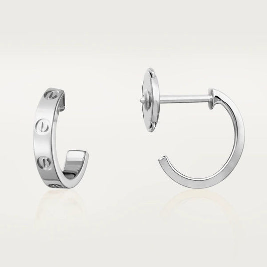 [Glow Muse]LOVE EARRINGS 2.65MM SILVER