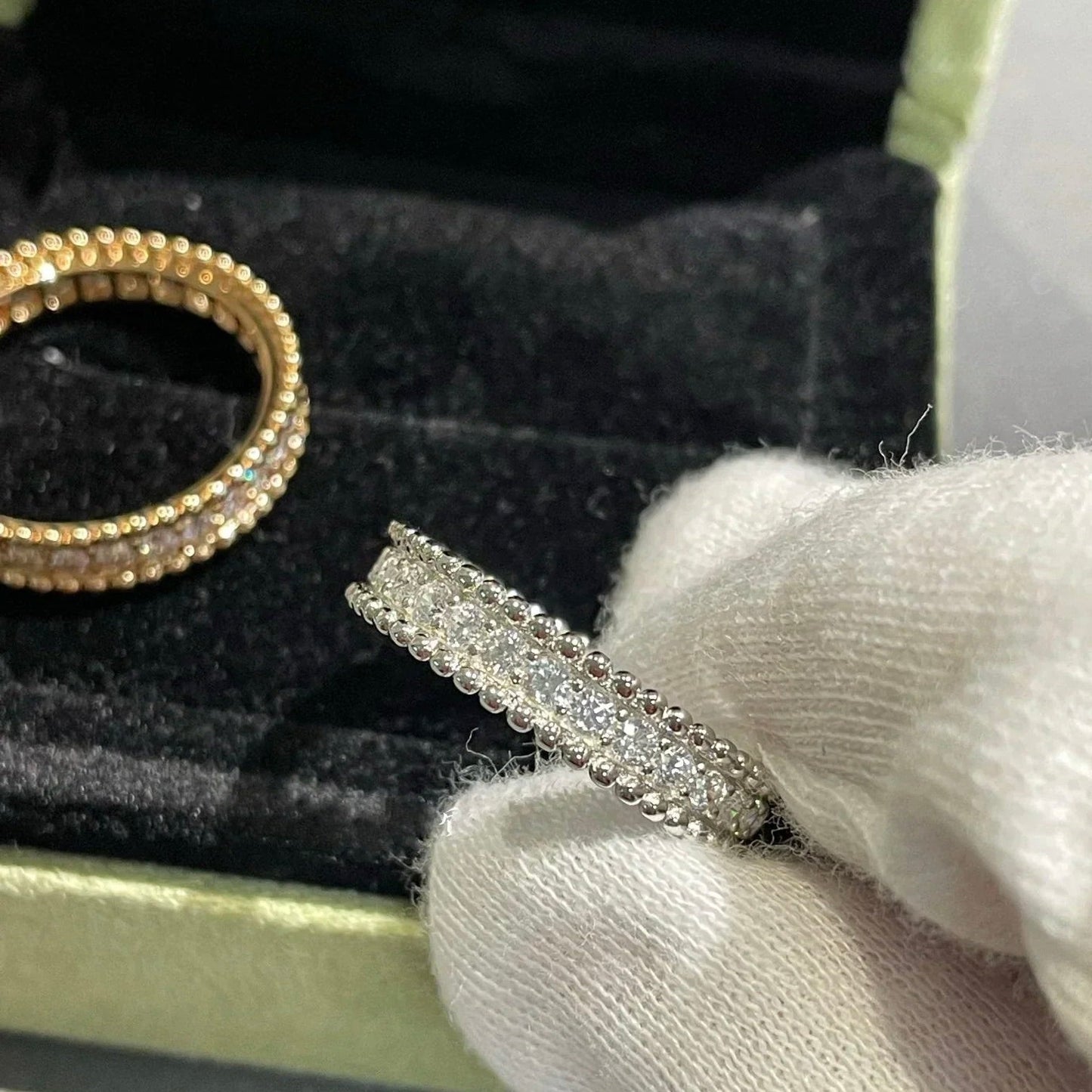 [Glow Muse]PERLEE DIAMOND SILVER RING
