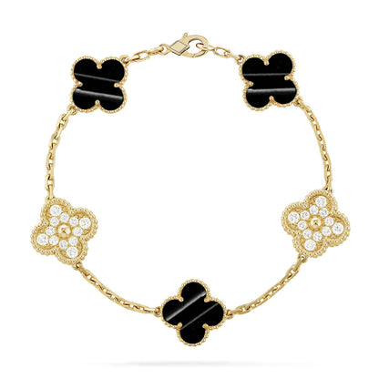 [⭐Glow Muse] CLOVER 5 MOTIF PULSAR STONE BRACELET COLLECTION