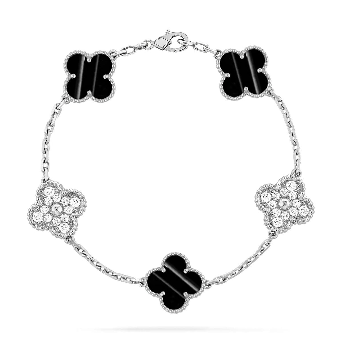 [⭐Glow Muse] CLOVER 5 MOTIF PULSAR STONE BRACELET COLLECTION