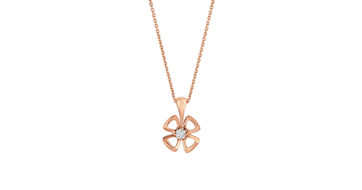 [Glow Muse]FIOREVER NECKLACE DIAMOND CENTER
