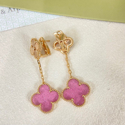 [⭐Glow Muse]2026 NEW CLOVER 2 MOTIF  BUBBLE PINK ENAMEL