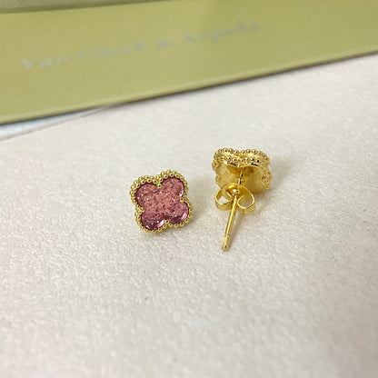 [⭐Glow Muse]2026 NEW MINI CLOVER 1 MOTIF  BUBBLE PINK ENAMEL