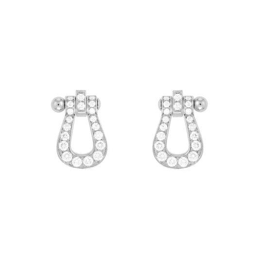 [Glow Muse]FORCE 10 FULL DIAMOND STUD EARRINGS MINI MODEL