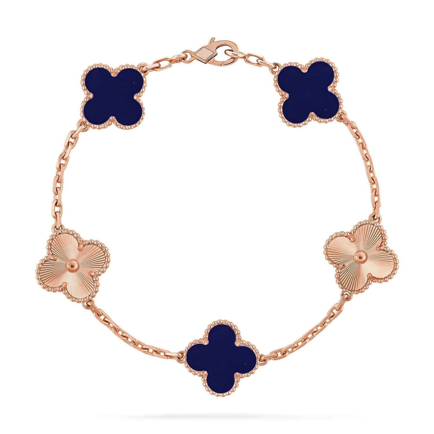 [⭐Glow Muse]CLOVER 5 MOTIF LAPIS LAZULI BRACELET COLLECTION