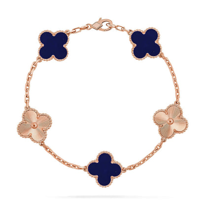 [⭐Glow Muse]CLOVER 5 MOTIF LAPIS LAZULI BRACELET COLLECTION