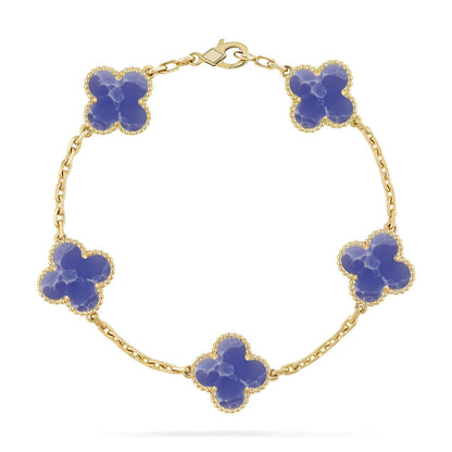 [⭐Glow Muse]CLOVER 5 MOTIF BLUE VEINS BRACELET COLLECTION