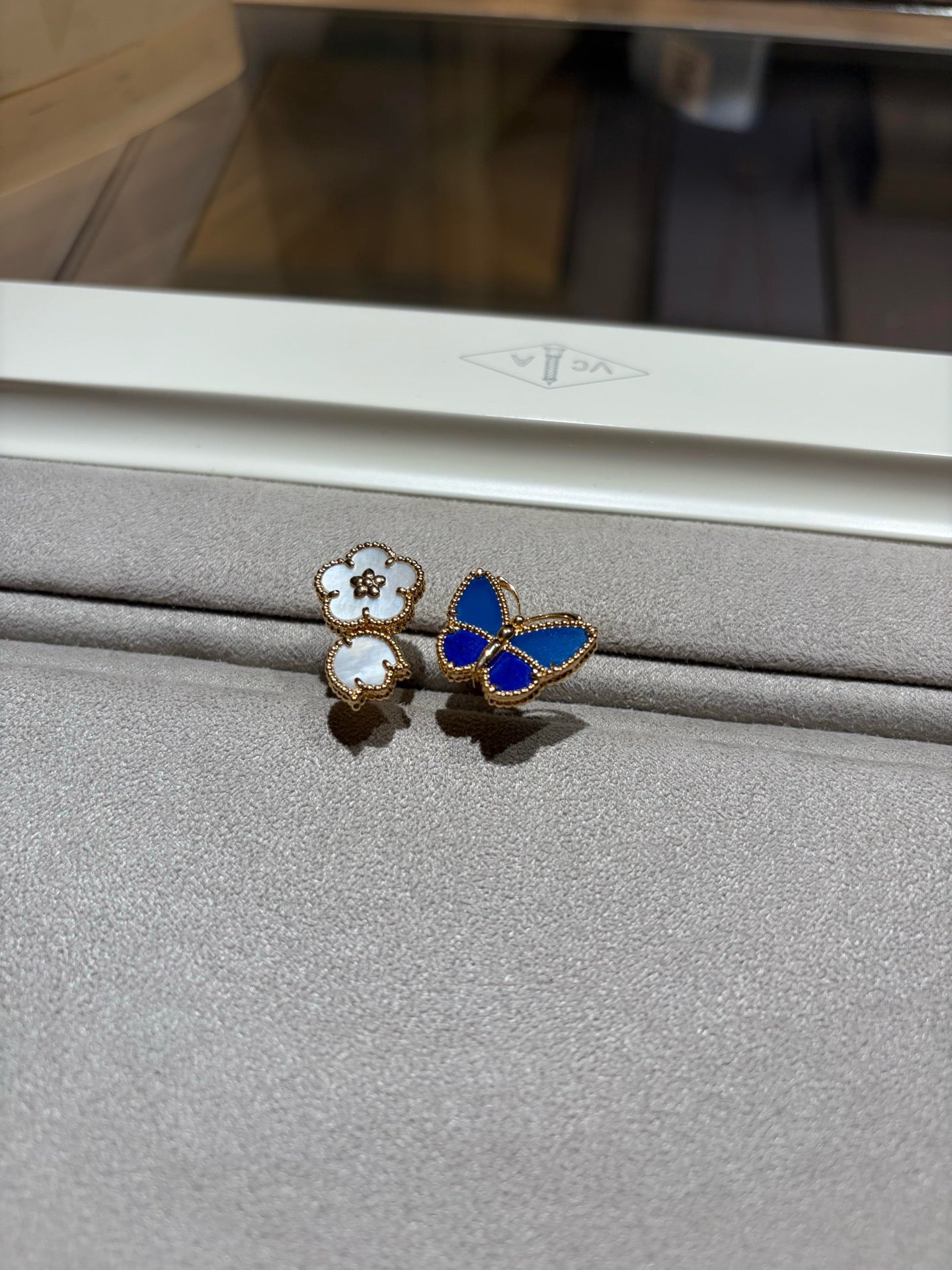 [Glow Muse]LUCKY SPRING BUTTERFLY OPEN-FACE RINGS