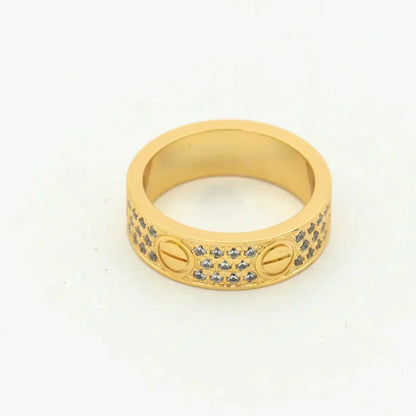 [Glow Muse]LOVE RING 5.5MM DIAMONDS PAVED