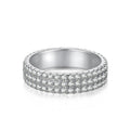 [Tonmkive Jewelry]Dainty Round Cut Tennis Ring