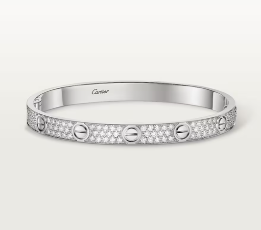 [Glow Muse]NEW-LOVE-6.1MM-Width Diamond-Studded Bracelet