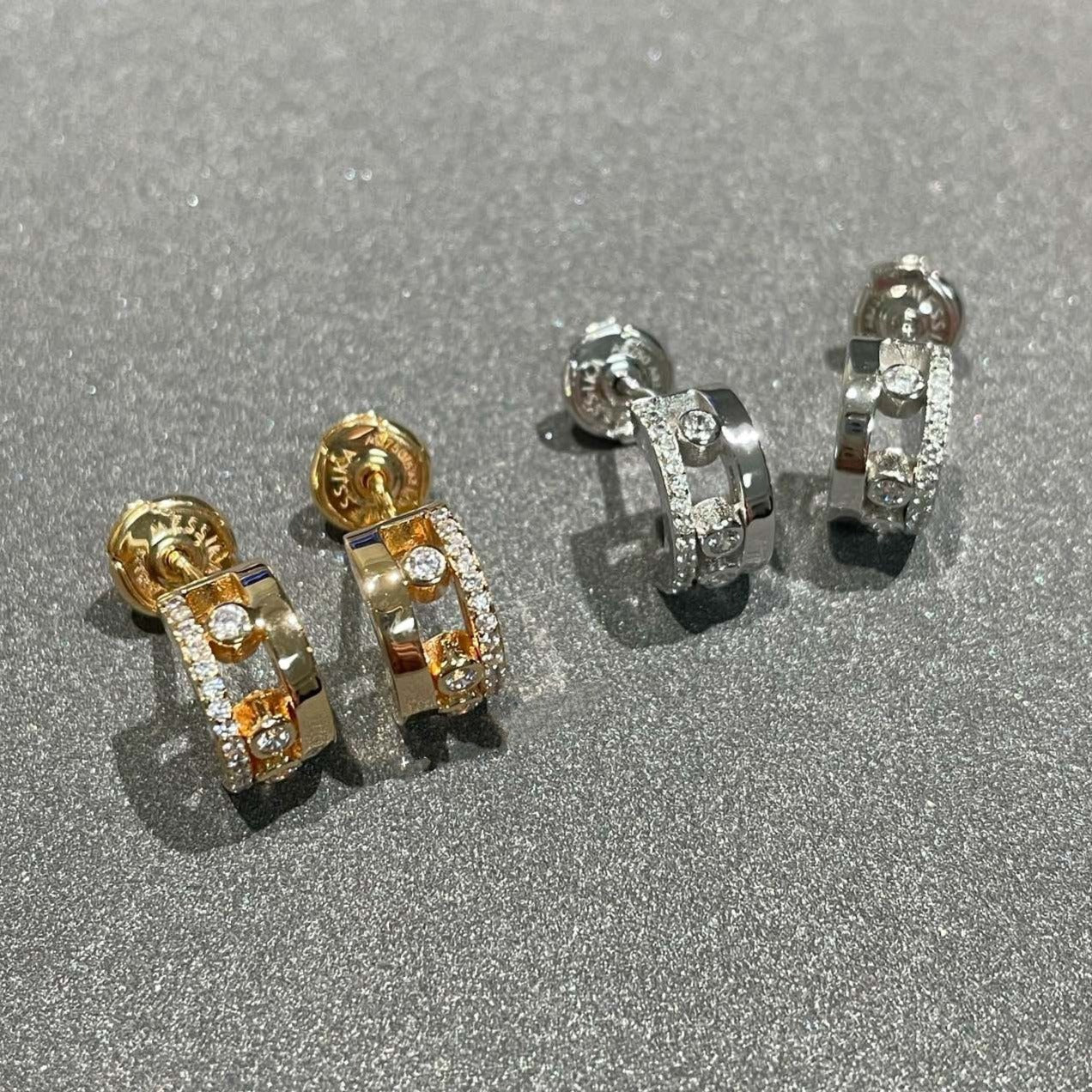 [Glow Muse]MOVE ROMANE EARRINGS DIAMOND