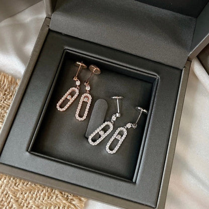 [Glow Muse]DORMEUSES MOVE UNO DIAMOND EARRINGS