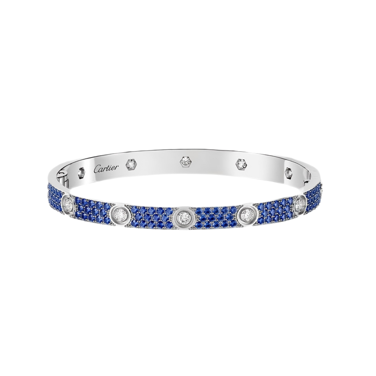 [Pre-sale]2026 PAVE GEMSTONE LOVE BRACELET 6.1MM 10 DIAMONDS
