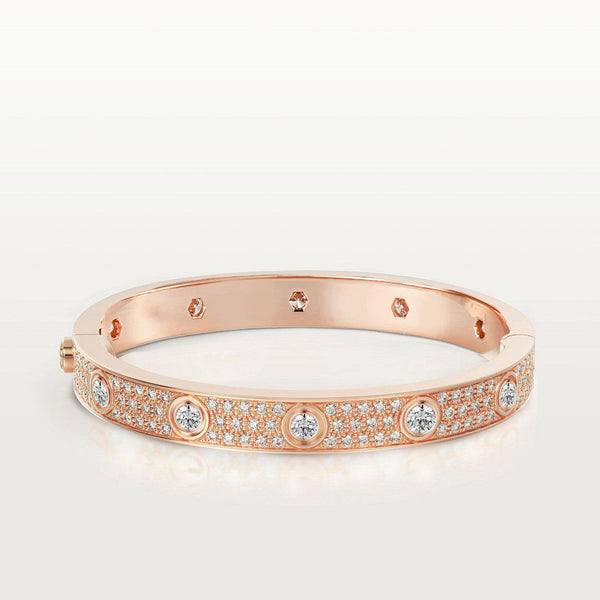 [Glow Muse]LOVE BRACELET 6.1MM DIAMOND-PAVED 10 BIG DIAMONDS