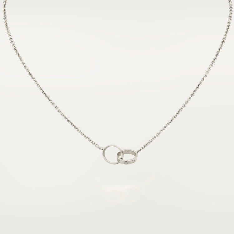 [Glow Muse]LOVE NECKLACE PINK GOLD AND SILVER