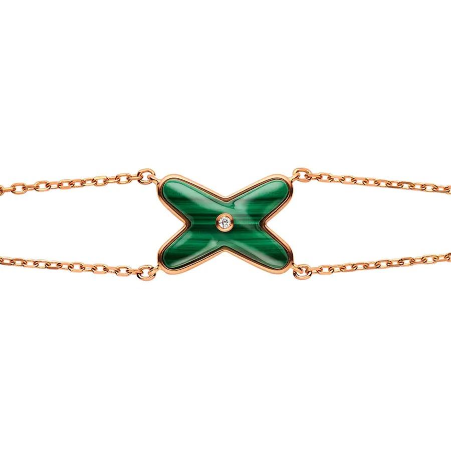 [Glow Muse]JEUX BRACELET MALACHITE PINK GOLD 1 DIAMOND