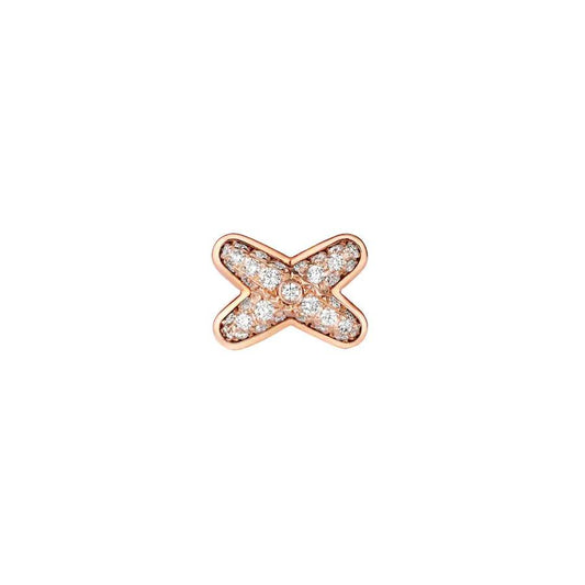 [Glow Muse]JEUX DE PINK GOLD DIAMOND EARRINGS