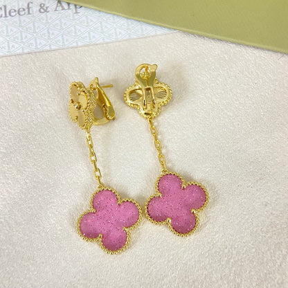 [⭐Glow Muse]2026 NEW CLOVER 2 MOTIF  BUBBLE PINK ENAMEL